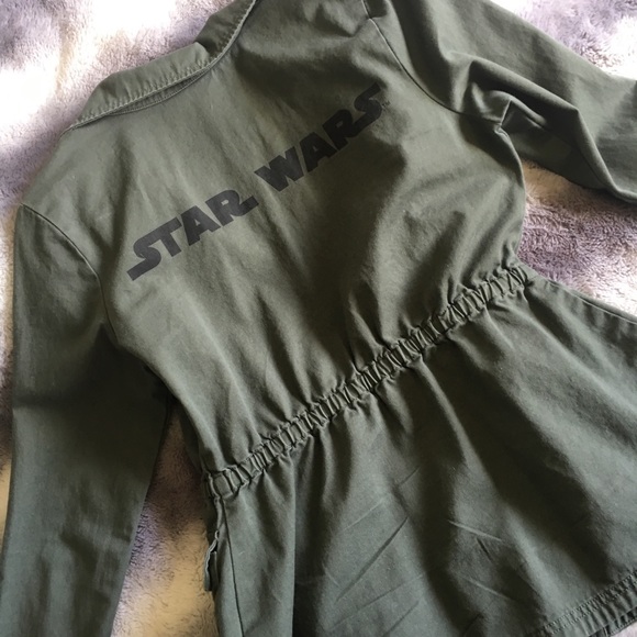 Assymetrical Forrest Green Star Wars Jacket Xs - Picture 4 of 4